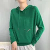 Frauen Pullover Herbst Winter Trend Feste Einfachheit Mit Kapuze Kleidung Mode Alle-spiel Langarm Gestrickte Pullover Weibliche