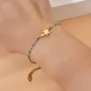 Charm Armbänder ZMZY Böhmen Stil Edelstahl Palme Armband Für Frauen Kette Schmuck Geschenk Sommertag