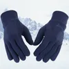 5本の指の手袋冬の女性男性サイクリングサーマルフリースコールドレジスタンス風水自転車暖かい屋外ランニングスキーミトン231012