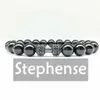 CZ0009 Su 2018 Manubrio Zircone Perlina Bracciale energetico Onice nero naturale Gioielli Equilibrio da donna Bracciale Yoga Whole288i