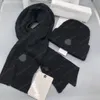 Chapéus cachecóis conjuntos gorro cachecóis monlair conjunto designer cachecol marca de luxo europeu e americano feminino outono inverno cachecol capa cachecóis xales