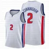 2021 Draft 2 Cade Cunningham Jersey Grant 10 Rodman Isiah 11 Thomas 33 Hill Dennis Maglie Basket