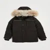 Weiyi Winter Down Parma Kids Jassen Daunejacke Wyndhams Warem Big Fur Hooded Coat Italy Arctic Jacket Children's Młodzież 215L