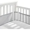 Bed Rails Baby net crib bumper 2 piecesset with breathable lining for summer 231013