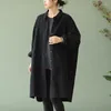 Kvinnors dike rockar Windbreaker Long Coat Autumn Plus Size Ytterkläder Stylish Korean Style Clothes Cardigan Overcoat Girl Fall 2023