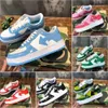 APbapeata OG Designer AP shose Sta Casual Chaussures Sk8 Hommes Femmes Noir Blanc Pastel Vert Daim Hommes Femmes Baskets Forme Singe MEDICOM TOY CAMO Sports de plein air Jogging