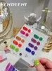 Poliska do paznokci fluorescencyjna cekinach żelowy kolor pełny pokrycie pigment manicure zanurzanie szkliwa UV lakier 231012