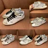 Italy graffiti leopard sports shoes superstar leather casual shoes gold classic old dirty shoes snakeskin heel suede sequined female male