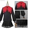 Theme Costume NEEDY GIRL OVERDOSE KAngel Darkness Cosplay Come Black School Uniform Skirt Role Play Halloween Carnival SuitL231013