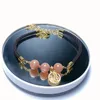 Link Armbanden Stijl! Groothandel 1 stks Natuurlijke Zon Steen Kraal Armband Echt Halfedelsteen Sieraden 18 cm