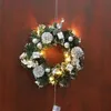 Juldekorationer Jul LED -belysning krans Halloween Festival Door Electric Decorations Holiday Home Decoration Thanksgiving Presents For Friend 231013