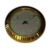 Relógio de parede de luxo metal moda relógios de parede dourados breve arte grande relógio sala de estar silencioso quartzo reloj de pared ouro decoração de casa luminosa 13,5 polegadas