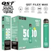 Cigarettes 100% authentiques Dispositif de vape jetable rechargeable 13 couleurs 1000mAh Batterie 12ml Prix avec code de sécurité Vapes Pen 5000 bouffées Haute capacité Filex Max