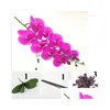 Fleurs décoratives 1 ensemble de haute qualité Orcs Arrangement Latex Sil Real Touch Big Taille Table de luxe Fleur Accueil El Decor No Vase Dh2Hv