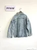 Kurtki męskie Pfnw Vintage Denim Jackets Men Slim Solid Casual Jean Coat Stojak na stojak mody motocyklowy High Street Emporse 12a5983 231012