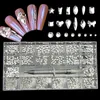 Décorations d'art d'ongle 2800pcs AB verre cristal diamant plat décoration 21 grille boîte ongles accessoires ensemble avec 1 stylo de ramassage 231012