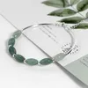 Ruifan 925 Sterling Silber Armbänder Damen Natürliche Grüne Jade Oval Waterdrop Glück Perle Charme frauen Armband Schmuck YBR02351