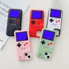 Color Screen Game Console Case Cash Cash может хранить 36 классических игр с пищательными ручными игроками для iPhone 15 Pro Max 14 13 12 11 xr 8 Shockper Cover Cover