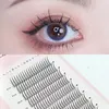 Faux Cils AM Forme Maquillage Professionnel Cils Individuels Cluster Spikes Lash Wispy Premade Russe Naturel Fluffy 231012