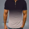 Herenontwerpers T Shirts Men Slim Fit T -shirt Gradiënt Hoge kwaliteit Zwart White Orange Tees Streetwear Plus Maat M3XL6495482