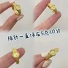 Bröllopsringar Style Mini Watch Open Ring For Women Gold Color Justerbar 520 Estetiska smycken Valentinsdag gåva