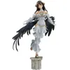 Maskottchen-Kostüme, 29 cm, Anime-Spielfigur, Overlord Albedo, reine weiße Teufelskönigin, stehendes Modell, Puppe, Spielzeug, Geschenk, zum Sammeln, verpackte Ornamente, PVC-Material