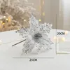 Dekorativa blommor Creative Handmade Christmas Sequin Simulation Gold and Red Tree Decoration DIY Accessories