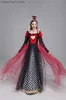 Costume à thème 2023 Robe de princesse rouge Reine des coeurs Cosplay Déguisement Delux Party Girls Halloween Carnaval Cosplay Venez Jupes en maille T231013