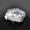 Loose Gemstones 5A 7A Crushed Cut Radiant Cz Gemstone White Color Synthetic Cubic Zirconia For DIY Jewelry Making