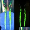 Inne świąteczne zapasy imprezowe Lumous Jumbo Braid 24-calowe Cloghet Blaids Włosy Przedłużenie Pink Biały Purple Blue Extensions Party Supp Dh2U0