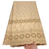 Broderie Voile suisse dentelle polie couture pur coton matériel tissu femmes africaines robe 5 mètres de mariage Style nigérian moderne automne en vente de haute qualité YQ-8320