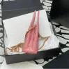 23K нано-сумка 10А Зеркальное качество Мини-сумка для покупок Женская сумка 19 см Сумка через плечо из телячьей кожи Модные сумки на ремне Роскошные сумки на цепочке Дизайнерские сумки с коробкой