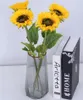 Dekorative Blumen, künstliche Sonnenblume, gelber Blumenstrauß, Seidenblume, hochwertige DIY-Heimdekoration, Garten-Party-Dekoration