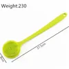 Bath Brushes Sponges Scrubbers China Factory Long Handle Silicone Bath Brush Soft Bristles Scrubber Bath Supplies 231012