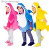 Themakostuum Peuter Familie Haai Kom Cosplay Halloween Kom voor kinderen Dieren komen voor kinderen Carnaval Feestjurk Up SuitL231013