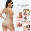 Waist Tummy Shaper GUUDIA Bodysuits Shapewear Slim Body Shaper Smooth Out Open Crotch Adjustable Straps Body Suits Tummy Control Butt Lifting 231012