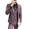 Ternos masculinos boutique 5xl (calças blazer colete) estilo italiano elegante moda negócios casual fino cavalheiro terno formal 3 peças