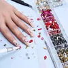 Nail Art Decorations 2800pcs AB Glass Crystal Diamond Flat s Decoration 21 Grid Box Nails Accessories Set With 1 Pick Up Pen 231012