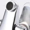 Badrumsvaskar kranar kran vattenblandare kran utlopp zinklegering dubbel hål press switch control enkel handtag