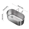 Drains Multifunctional Stainless Steel Sink Drain Strainer Basket Sink Basket For Kitchen Bathroom Support Corner Basket Q81C 231013