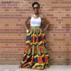 Sungift Dashiki女性のためのアフリカンスリムウエストアフリカデジタルプリントマキシレングススカート旅行用アフリカ服10スタイルT234J