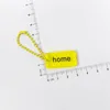 Keychains Cute Letter Alphabet Crystal Arylic Sheet Keychain For Women Key Chains Beads Bulk Car Bag Pendent Charm Boyfriend Gift D934