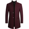 Men's Wool Blends Winter Jackets Men Coats Solid High Quality Streetwear Thicken Business Woollen Coat Clothing Outerwear AF2811 231012