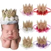 Bandana's Meisjes Haaraccessoires Eerste Verjaardag Baby Kroon Kant Hoofdband Geboren Hoeden Prinses