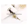 Key Rings Heart Key Ring Antique Sier Letter Tag Keychain Holders Bag Hangs Fashion Jewelry Drop Ship Jewelry Dhvtr