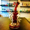 Hocka Dab Rig Water Bong Bad gang bongs 파이프 흡연 액세서리 헤드 리 재활용기 석유 굴착 장치 14mm 조인트가있는 버블러