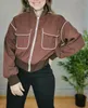 Women 'Blends 2023 Autumn Bomber Jacket Harajuku Streetwear Casual Basic Płaszcz stojak na zamek błyskawiczny baseball 231013