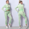 Yoga Outfit 23 Nähte Sets Weibliche Sport Gym Anzüge Tragen Laufende Kleidung Fitness Anzug Langarm Kleidung 231012