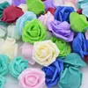 Dried Flowers Cheap 20pcs Multicolor Foam Rose Flower Head Artificial Rose Bouquet Handmade Wedding Home Decoration Festive Party scrapbook 231013