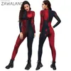 Tematdräkt Zawaland Halloween Come 3D Tryckt Geometriska jumpsuits Vuxen skelett cosplay kommer prestationsutrustning muskel zentai kostym t231013